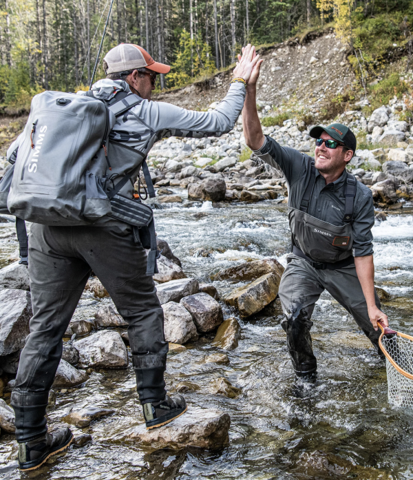 Simms Dry Creek Z Backpack, ultimate waterproof protection for fishing gear and valuables.